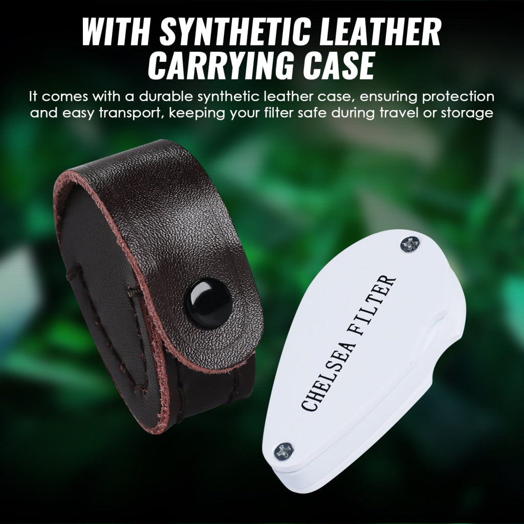 CLMG 7301 Chelsea Filter Mini Gemstone Tool 21mm Lens Diameter with Glass Filter Foldable Design Heavy Duty GEM