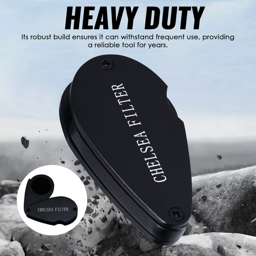 CLMG 7301 Chelsea Filter Mini Gemstone Tool 21mm Lens Diameter with Glass Filter Foldable Design Heavy Duty GEM