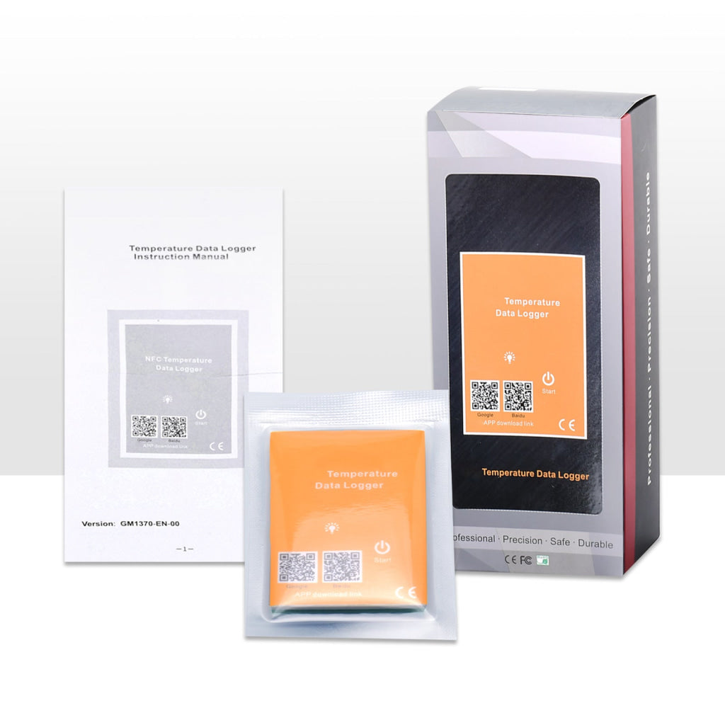 DLG-477 CE Approved IP67 Waterproof 4000 Sets Data NFC Temperature Datalogger Wireless Data Logger Temperature Recorder