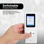 EMF-506 Digital Gauss Meter / Tesla Meter - High Precision Portable Magnetic Field Detector 0~25k Gs (0~2500 mT) Range