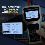EMF-509 Solar Panel Meter 5-1800W MPPT Tester with Auto/Manual Detection Voltage Current Photovoltaic Panel Multimeter