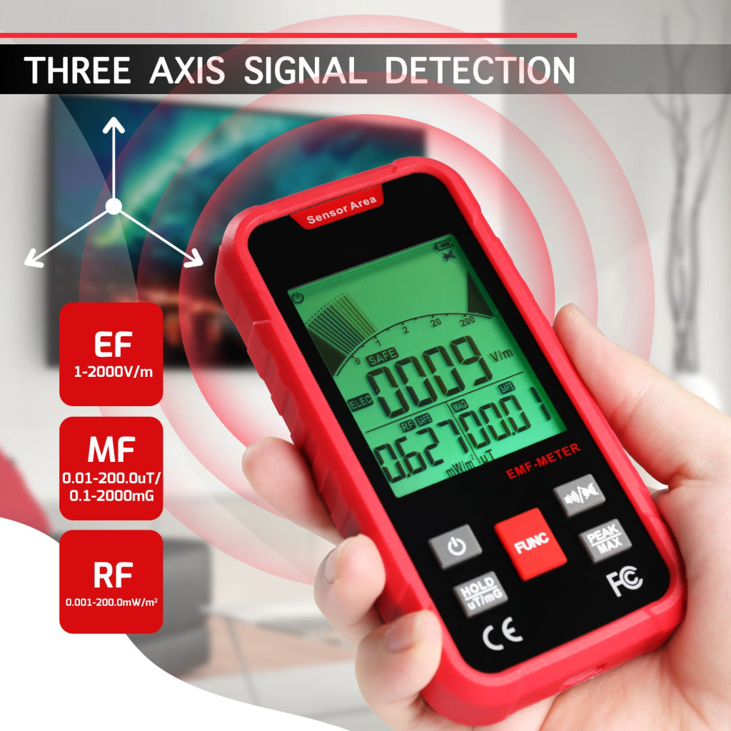Well Counter Detect Radiator Ghost Hunting EMF Meter Electromagnetic Field Radiation Detector ...