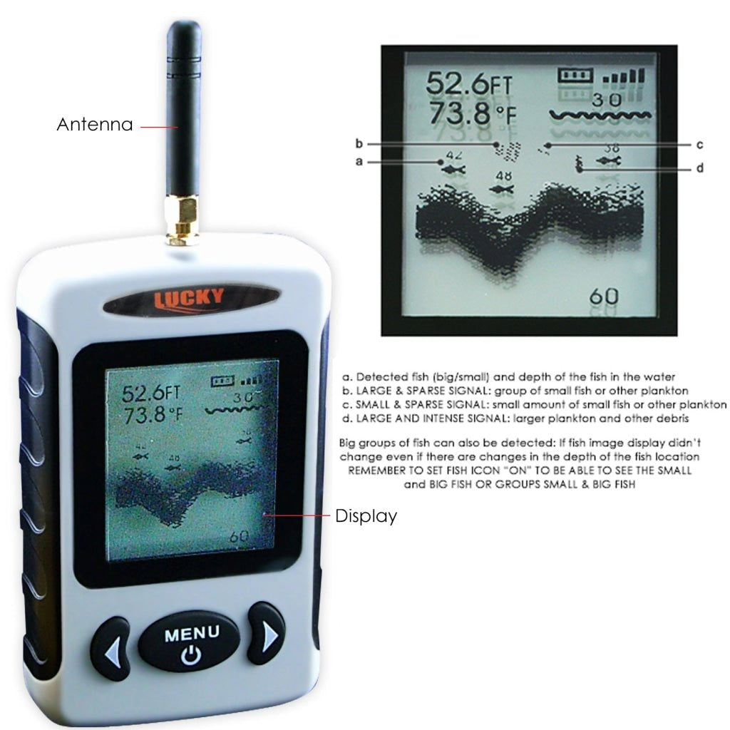 FFW-718 Lucky Portable Wireless Fish Finder Locator with 45m