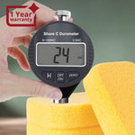 560 - 10C Shore C Digital Hardness Meter Durometer 0~100HC, for Soft Rubber Testing, Foam, Sponges with LCD Display Pocket Size Tester - Gain Express