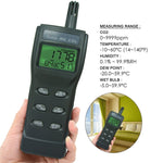77535_CD_ADAPTOR 77535_CD_ADAPTOR High Accuracy CO2, RH & Temp Real - Time Monitor Kit Set w/PC Software Recording Analyzer, Portable Indoor Air Quality Carbon Dioxide Meter Sensor, Temperature/Dew Point/Wet Bulb/Humidity - Gain Express