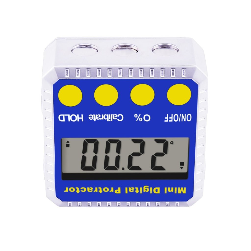 810 - 100 Digital Bevel Box Inclinometer with Magnets & Always Upright Display Protractor Large LCD - Gain Express