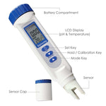 837 - 1 Salinity & Temp Meter, Pen Type Salt Water Quality Tester ATC NaCl 0~70 ppt, Handheld Measurement Monitor Tester, for Saltwater, Hydroponics, Pool, Aquarium, Fish Pond, Spa, Monitoring & Testing - Gain Express