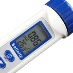837 - 1 Salinity & Temp Meter, Pen Type Salt Water Quality Tester ATC NaCl 0~70 ppt, Handheld Measurement Monitor Tester, for Saltwater, Hydroponics, Pool, Aquarium, Fish Pond, Spa, Monitoring & Testing - Gain Express