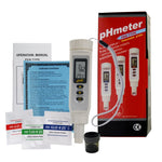 868 - 9 868 - 9 Waterproof Digital pH Meter Tester Thermometer °C °F Replaceable Electrode Pentype Design - Gain Express