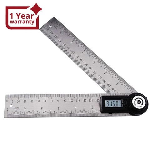 AG - 200D AG - 200D Digital 2 - in - 1 Angle Finder Meter Protractor Ruler 360° 400mm Measure CE Marking LCD Display - Gain Express