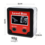 AGF - 260 AGF - 260 Digital Level Box Protractor Angle Finder Bevel Gauge Magnetic Base with Tilt Direction Indicator, 360° (4 x 90°) Inclinometer Cube Meter Measurement Tool for Woodworking Installation - Gain Express