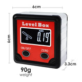 AGF - 260 AGF - 260 Digital Level Box Protractor Angle Finder Bevel Gauge Magnetic Base with Tilt Direction Indicator, 360° (4 x 90°) Inclinometer Cube Meter Measurement Tool for Woodworking Installation - Gain Express