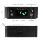 AGF - 322 AGF - 322 Digital Electronic Inclinometer Angle Finder Waterproof IP65 Protractor Level Gauge With V - Groove Magnetic Base Always Upright Reading - Gain Express