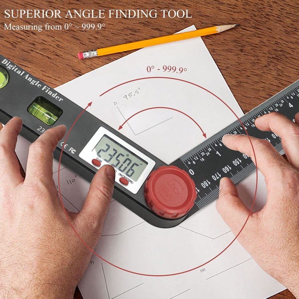 AGF - 327 AGF - 327 4 in 1 Multifunctional Digital Angle Finder Protractor, Ruler (7inch, 190mm) Level Tool with Horizontal Vertical Circular Level - Gain Express