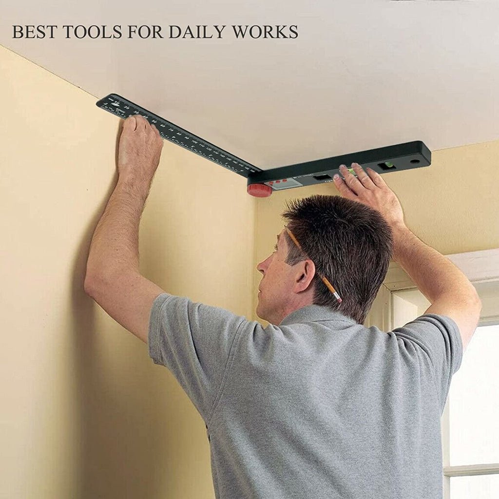 AGF - 327 AGF - 327 4 in 1 Multifunctional Digital Angle Finder Protractor, Ruler (7inch, 190mm) Level Tool with Horizontal Vertical Circular Level - Gain Express