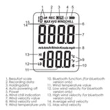 ANE - 271 ANE - 271 Digital Handheld Anemometer Wind Speed Meter Measure Temperature Air Velocity Wind Chill Gauge with Data Recording for Windsurfing Kite flying Sailing Surfing Fishing - Gain Express