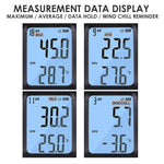 ANE - 271 ANE - 271 Digital Handheld Anemometer Wind Speed Meter Measure Temperature Air Velocity Wind Chill Gauge with Data Recording for Windsurfing Kite flying Sailing Surfing Fishing - Gain Express