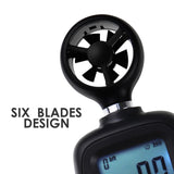 ANE - 271 ANE - 271 Digital Handheld Anemometer Wind Speed Meter Measure Temperature Air Velocity Wind Chill Gauge with Data Recording for Windsurfing Kite flying Sailing Surfing Fishing - Gain Express