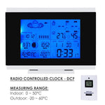 AOK - 5018B_2S AOK - 5018B_2S Weather Station with 2 Wireless Sensors, with Time, Barometer Weather Forecast, Temperature, Humidity, Sunrise/ Sunset/ Moonrise/ Moonset, Date, Alarm & Snooze, Radio Controlled Clock RCC DST, 12/ 24 - hour format, Indoor & Outdoor - Gain Express