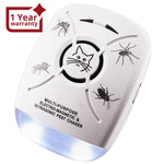 AR - 131_US AR - 131_US Ultrasonic Plug - in Pest Control Repeller Electronic Insects Repellent, Pet Kids Safe, Mosquito Cockroach Spider Bugs etc - Gain Express