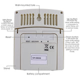 AZ87797 AZ87797 WBGT SD Card Datalogger Temperature Humidity Meter Desktop / Wallmount Logger with 8GB SDHC Card LED Audible Alarm Real time Logging - Gain Express