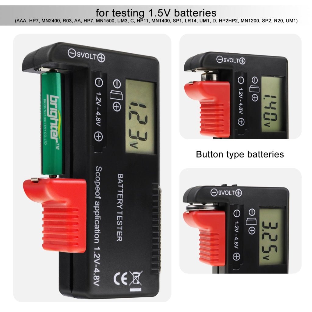 Check Volt Box BAT-376 Digital Battery Capacity Tester Volt Checker Load Analyzer ...