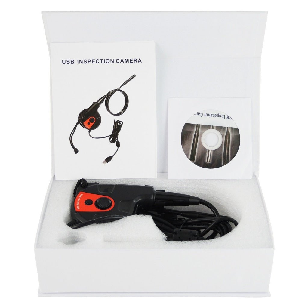 C0588AS C0588AS USB HD 8.5mm Camera Video Inspection 6 LED Light Borescope Tape Style Endoscope - Gain Express