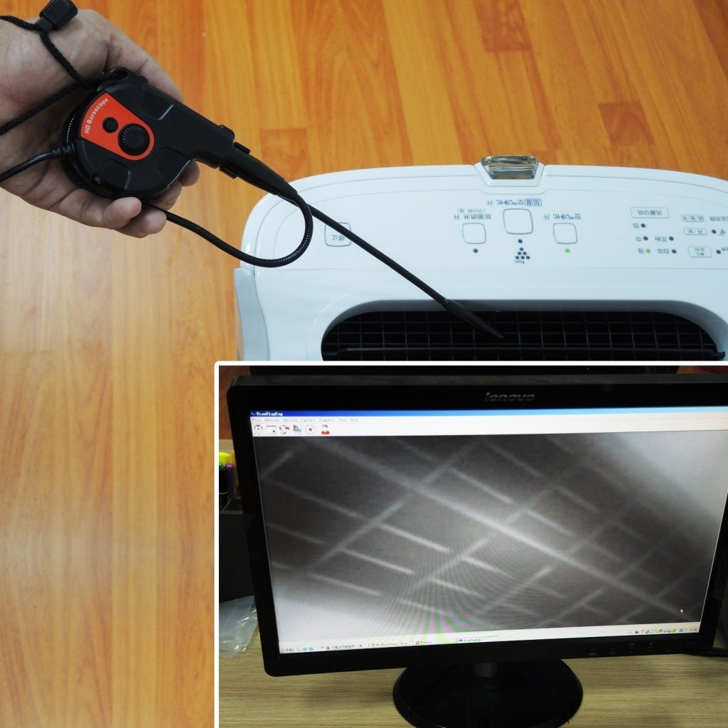 C0588AS C0588AS USB HD 8.5mm Camera Video Inspection 6 LED Light Borescope Tape Style Endoscope - Gain Express