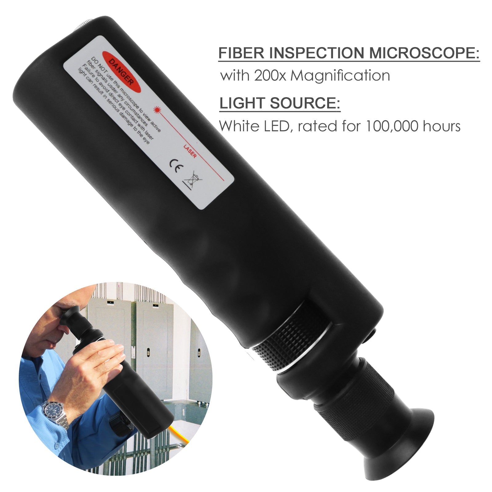 CL - 200 CL - 200 Handheld 200x Fiber Optical Microscope Inspection LED Illumination Scope CE Marking - Gain Express