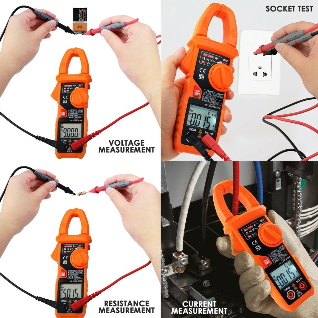CLM - 221 CLM - 221 Smart Digital Clamp Meter Multimeter 6000 Counts Auto Scan Anti - burn Auto Range AC/DC Voltage ACA NCV Tester - Gain Express