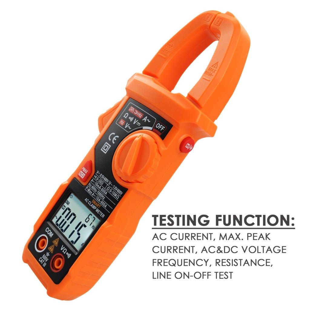 CLM - 221 CLM - 221 Smart Digital Clamp Meter Multimeter 6000 Counts Auto Scan Anti - burn Auto Range AC/DC Voltage ACA NCV Tester - Gain Express