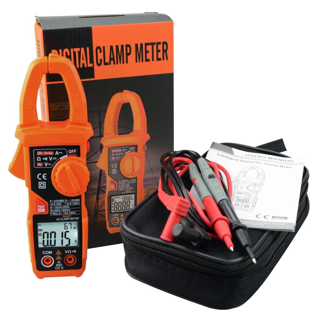 CLM - 221 CLM - 221 Smart Digital Clamp Meter Multimeter 6000 Counts Auto Scan Anti - burn Auto Range AC/DC Voltage ACA NCV Tester - Gain Express