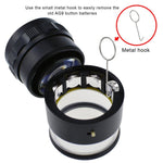 CLMG - 7173_LED CLMG - 7173_LED Magnifier Scale Loupe 10x Magnification 8 LED Light 20mm Scale Chart & 25mm Field of View - Gain Express