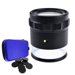 CLMG - 7173_LED+8 CLMG - 7173_LED Magnifier Scale Loupe 10x Magnification 8 LED Light 20mm Scale Chart & 25mm Field of View - Gain Express