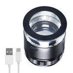 CLMG - 7173_LED+8 CLMG - 7173_LED Magnifier Scale Loupe 10x Magnification 8 LED Light 20mm Scale Chart & 25mm Field of View - Gain Express