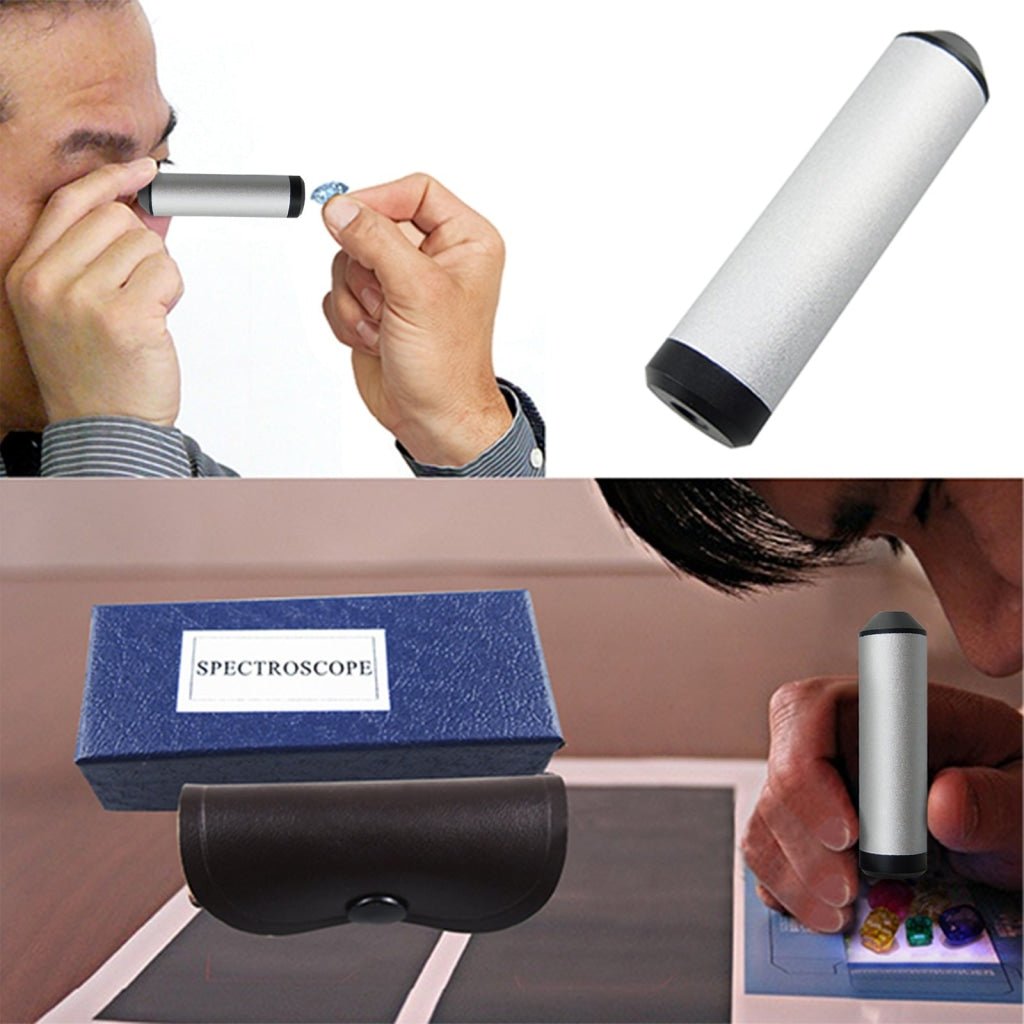 CLMG-7206 Handheld 55mm Durable Small Diffraction Spectroscope Gem ...