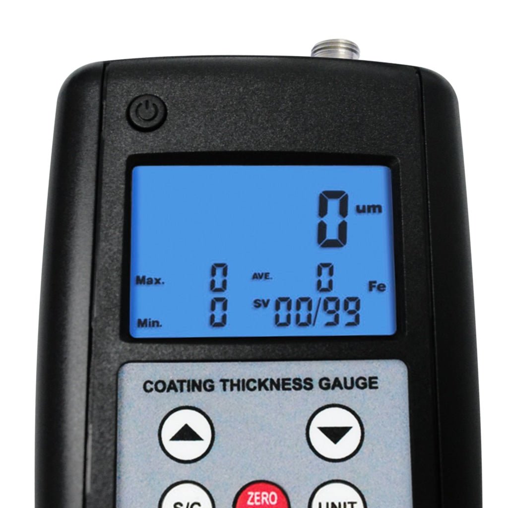 CM - 1210B CM - 1210B Coating Thickness Meter Gauge F & NF 99 Memories Max Min Avg, Magnetic Induction Eddy Current 0~2000μm 0~80mil Non - Magnetic Non - conductive Material Thick Measure Tester, Substrate Auto Detection - Gain Express