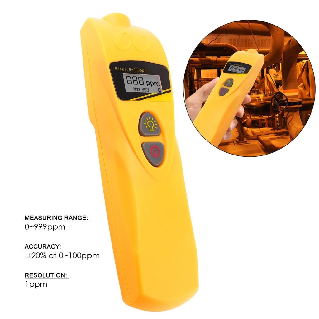 CO7701 CO7701 Carbon Monoxide CO Digital Meter Tester Monitor Detector, 0~999 ppm Range, CE Marking, Handheld Pocket Type - Gain Express