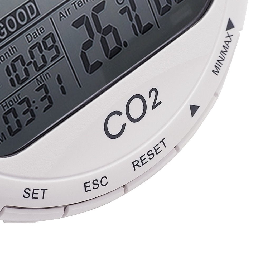 CO87 CO87 Desktop Indoor Air Quality Monitor Carbon Dioxide (CO2) Temperature Humidity %RH 0~2000ppm Range - Gain Express