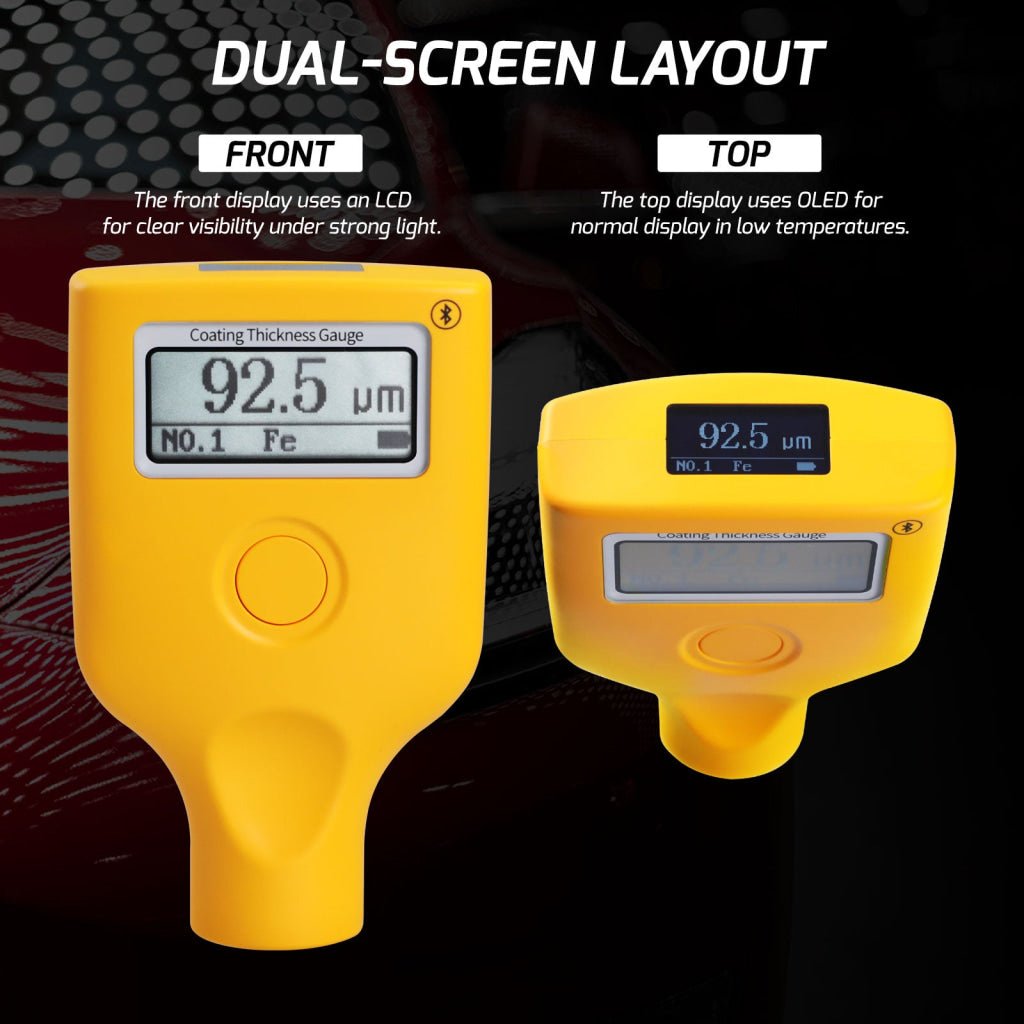 Check Out Depth CTM-407 Paint Thickness Meter Mil Coating Depth Gauge Tester with Fe ...
