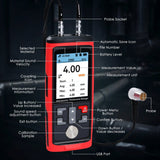 CTM - 444 CTM - 444 Professional Thickness Gauge Ultrasonic Thickness Meter Datalogger 1.0~300.0mm (0.03~11.8inches) Record 1500 Data MAX|MIN|AVE Reading Colored Screen for Steel, Metal, Ceramics etc. Measurement - Gain Express