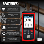 CTM - 444 CTM - 444 Professional Thickness Gauge Ultrasonic Thickness Meter Datalogger 1.0~300.0mm (0.03~11.8inches) Record 1500 Data MAX|MIN|AVE Reading Colored Screen for Steel, Metal, Ceramics etc. Measurement - Gain Express