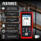 CTM - 444 CTM - 444 Professional Thickness Gauge Ultrasonic Thickness Meter Datalogger 1.0~300.0mm (0.03~11.8inches) Record 1500 Data MAX|MIN|AVE Reading Colored Screen for Steel, Metal, Ceramics etc. Measurement - Gain Express