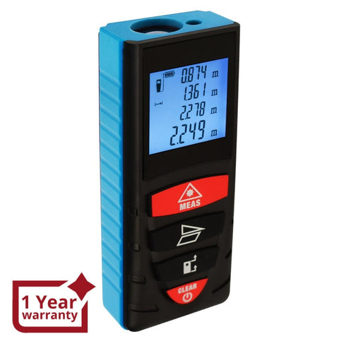 DIS-209 40M (131ft) Digital Laser Distance Meter Measuring Device D8 ...