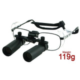 DL - 060 DL - 060 6.0x Magnification Dental Loupes, Prismatic Keplerian Style Titanium Frame, Dental Surgical Medical Binocular 45mm Field of View + 25mm Depth of Field + 420mm Working Distance, Flip - Up Flexible Optical Glass Loupe Dentistry - Gain Express