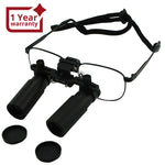 DL - 060 DL - 060 6.0x Magnification Dental Loupes, Prismatic Keplerian Style Titanium Frame, Dental Surgical Medical Binocular 45mm Field of View + 25mm Depth of Field + 420mm Working Distance, Flip - Up Flexible Optical Glass Loupe Dentistry - Gain Express