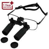DL - 060 DL - 060 6.0x Magnification Dental Loupes, Prismatic Keplerian Style Titanium Frame, Dental Surgical Medical Binocular 45mm Field of View + 25mm Depth of Field + 420mm Working Distance, Flip - Up Flexible Optical Glass Loupe Dentistry - Gain Express