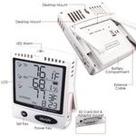 DLG - 87799_SD DLG - 87799_SD Professional Humidity and Temperature Meter Data Logger SD Memory Record External / Internal Sensor - Gain Express