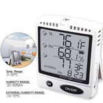 DLG - 87799_SD DLG - 87799_SD Professional Humidity and Temperature Meter Data Logger SD Memory Record External / Internal Sensor - Gain Express