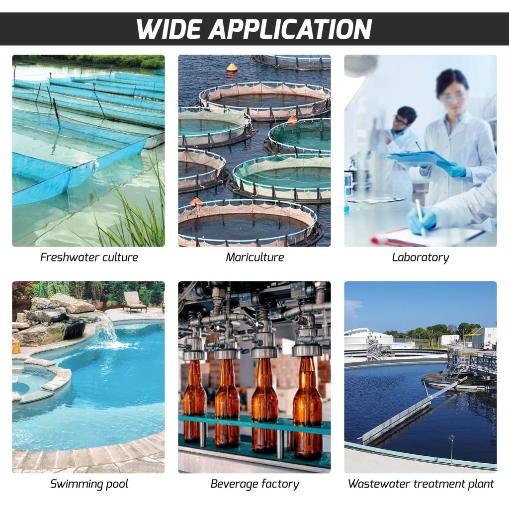 DOM - 383 DOM - 383 Digital Rechargeable DO Meter Dissolved Oxygen Tester with Floating Probe Long Cable Electrode, ATC - Gain Express